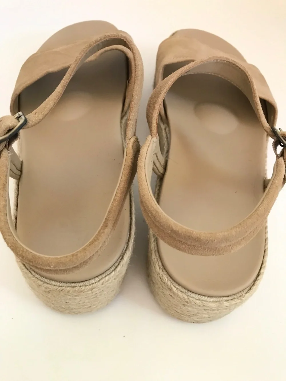 ABEO Espadrille Platform Suede Sandal Wedge Devyn Tan Women’s Size 11